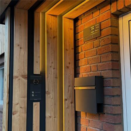 Metzler VDM10 2.0 Mehrfamilien Video-Türsprechanlage | 2 Klingeltaster | Colson