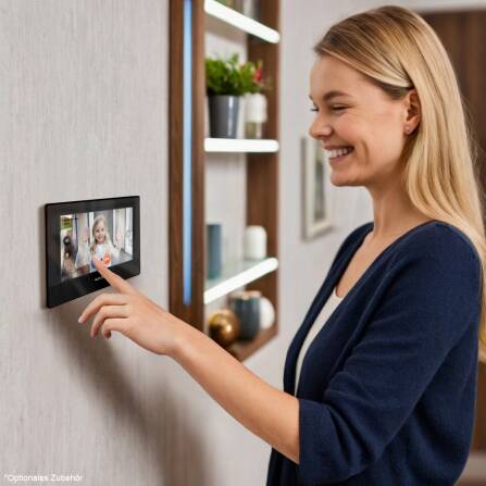 Metzler Intercom Innenstation Home, 7 Zoll Touchscreen, schwarz