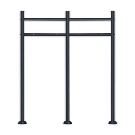 Metzler Standbriefkasten Mehrfamilienhaus Anthrazit Sichtfenster | Cube