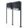 Metzler Boîte aux Lettres Support  Immeuble Collectif Anthracite Bande Acier Inoxydable | Oltmann