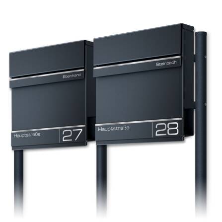 Metzler Standbriefkasten Mehrfamilienhaus Anthrazit...