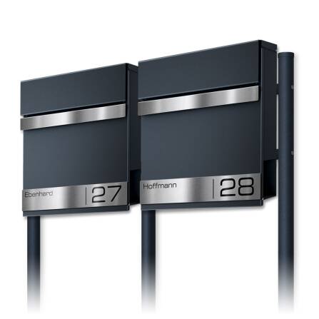 Metzler Standbriefkasten Mehrfamilienhaus Anthrazit...