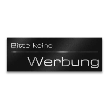 Metzler Briefkastenschild "Bitte keine Werbung"...