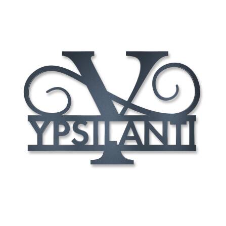 Monogramma Personalizzato Antracite RAL7016 Targa Nome 18 x 27 cm senza fissaggio