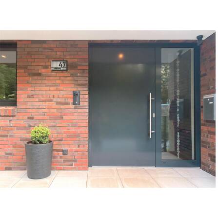 Metzler Individuelle Hausnummer aus Edelstahl | 27 x 17,5 cm