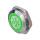 Metzler - Drucktaster 19mm - LED Symbol Licht Grün - IP67 IK10 - Edelstahl - Flach -  Kabelanschluss