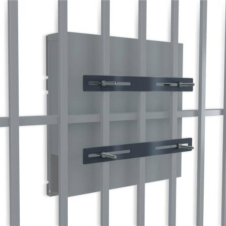 Zaunbefestigung für Briefkästen in Anthrazit