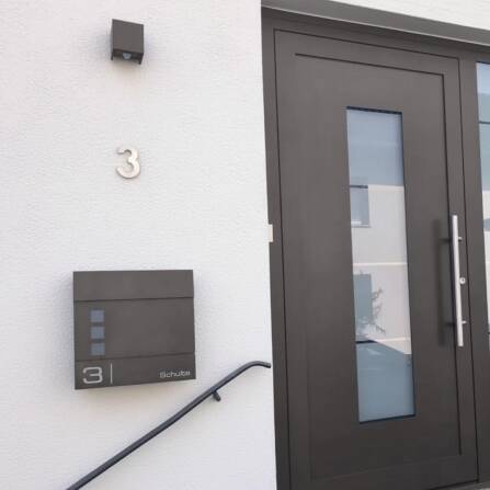 Metzler Boîte aux Lettres Mica de Fer DB703 Acier de Qualité Hublots | Cube