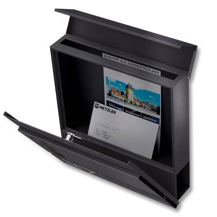 Metzler Boîte aux Lettres Mica de Fer DB703 Acier de Qualité Hublots | Cube