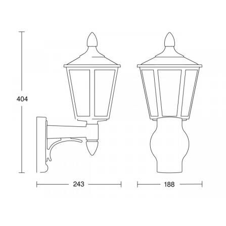 Außenleuchte | L 15 | Schwarz