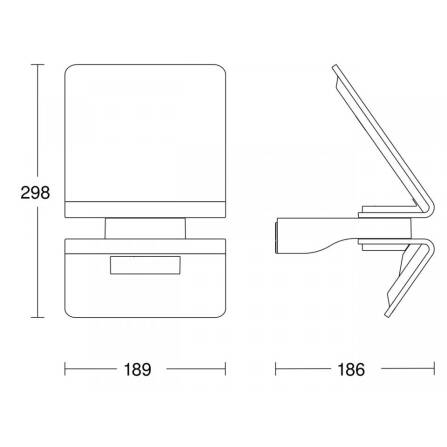 Solarleuchte | XSolar L-S | Anthrazit | Sensor
