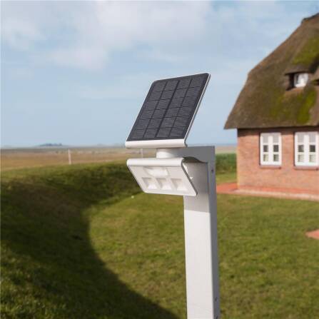 Solarleuchte | XSolar GL-S | Silber | Sensor