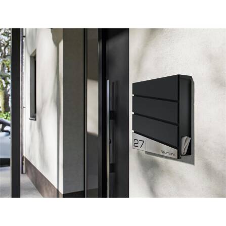 Metzler Design Briefkasten Schwarz RAL 9005 | Neumann