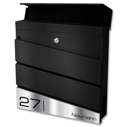 Metzler Design Briefkasten Schwarz RAL 9005 | Neumann
