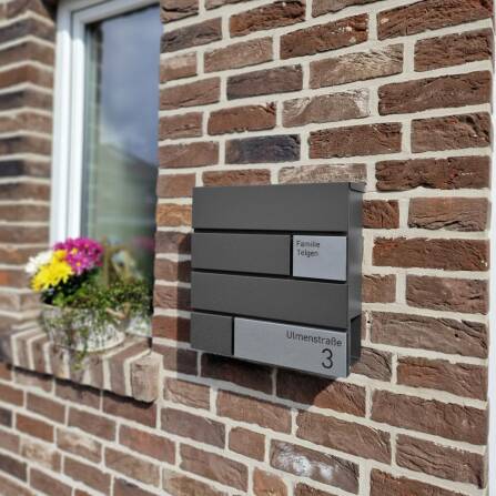 Metzler Boîte aux Lettres Design Mica de Fer Acier Inoxydable | G