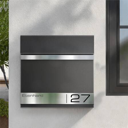 Boîte aux Lettres Metzler Mica de Fer avec Gravure Laser | Stencil