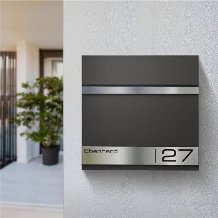 Boîte aux Lettres Metzler Mica de Fer avec Gravure Laser | Stencil