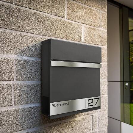 Boîte aux Lettres Metzler Mica de Fer avec Gravure Laser | Stencil