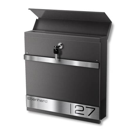 Boîte aux Lettres Metzler Mica de Fer avec Gravure Laser | Stencil