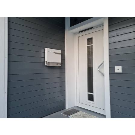 Metzler Briefkasten Verkehrsweiß RAL 9016 hochwertiger Stahl | Siebert