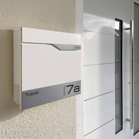 Metzler Briefkasten Verkehrsweiß RAL 9016 hochwertiger Stahl | Siebert