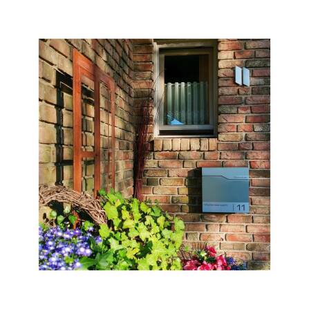 Metzler Briefkasten Graualuminium RAL 9007 hochwertiger Stahl | Siebert