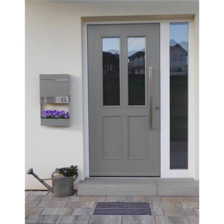 Metzler Briefkasten Graualuminium RAL 9007 hochwertiger Stahl | Siebert