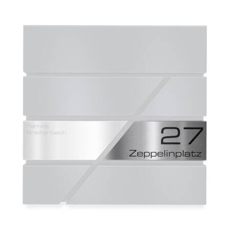 Metzler Ersatzschild für Briefkasten Edelstahl...
