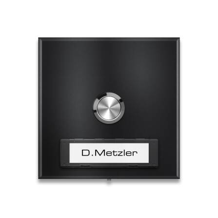 Metzler Funkklingel Aufputz austauschbares Namensschild |...