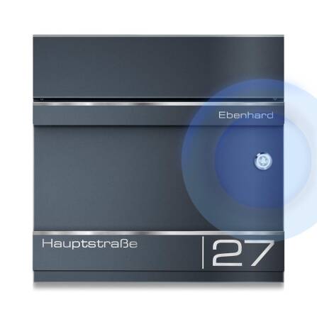 Metzler Briefkasten mit Funkklingel | personalisiert mit...