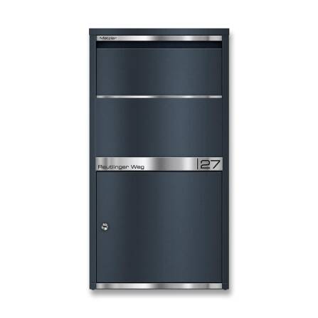 Metzler Paketbox Anthrazit RAL 7016 | personalisiert mit...