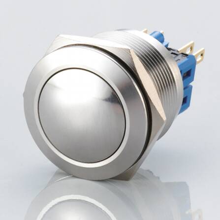 Edelstahl Taster ohne LED gewölbt