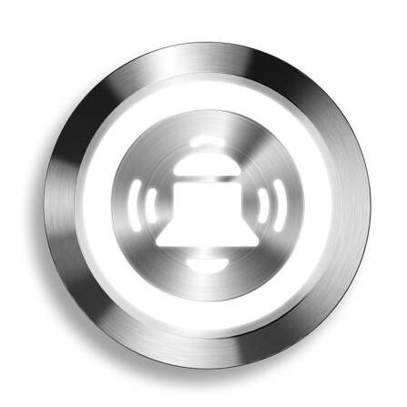 LED-Glockensymbol weiß