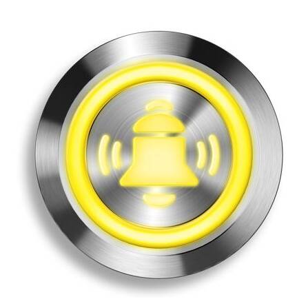 LED-Glockensymbol gelb