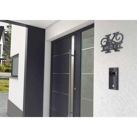 Personalisiertes Monogramm aus Edelstahl DB703 18 x 27 cm keine Befestigung