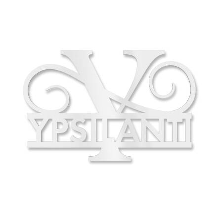 Plaque de nom personnalisée avec mongramme en blanc signalisation RAL 9016 180 x 270 mm sans fixation