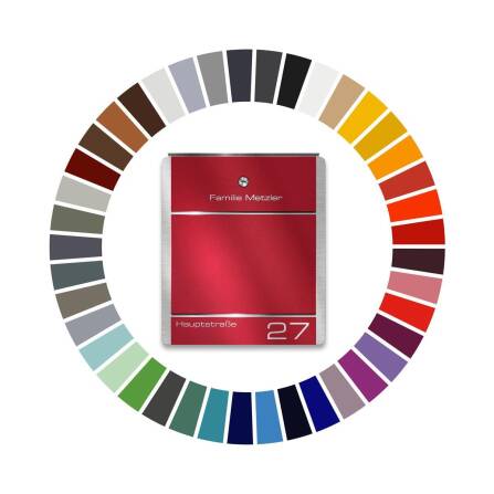 Metzler Briefkasten aus Edelstahl | personalisiert mit...