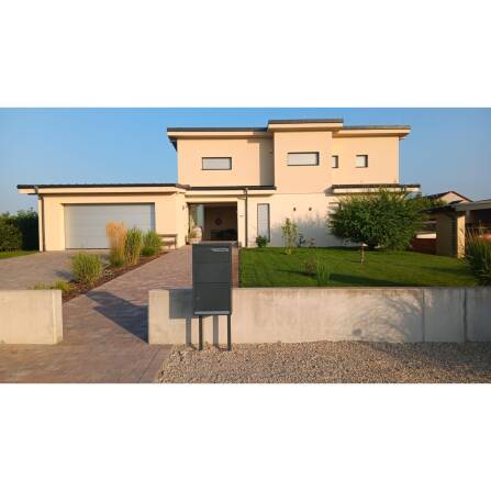 Metzler Paketbox Anthrazit RAL 7016 | rostfrei &...