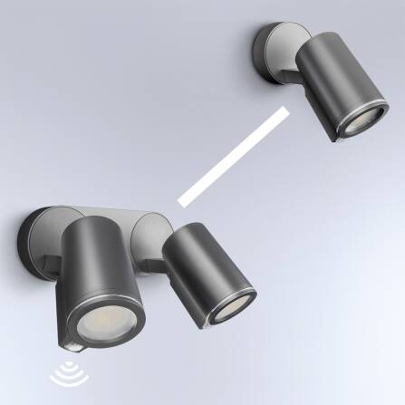 LED-Strahler | Spot DUO S | Anthrazit | Sensor