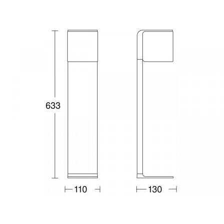 LED Außenleuchte | GL 80 C | Anthrazit | Bluetooth