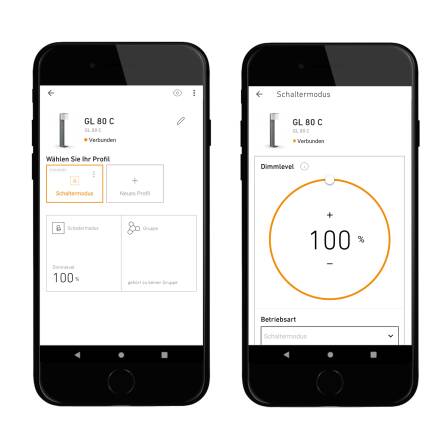 LED Außenleuchte | GL 80 C | Anthrazit | Bluetooth
