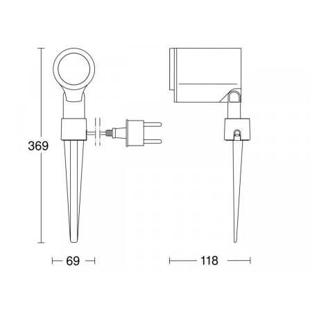 Faretto LED | Spot Garden | Antracite