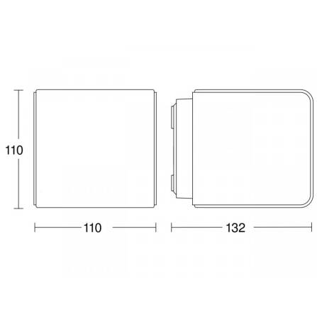 LED Außenleuchte | L 830 SC | Silber | Sensor & Bluetooth