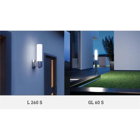 Lampada da Esterno a LED | GL 60 S | Argento | Sensore
