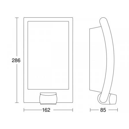 Außenleuchte | L 22 S | Silber | Sensor