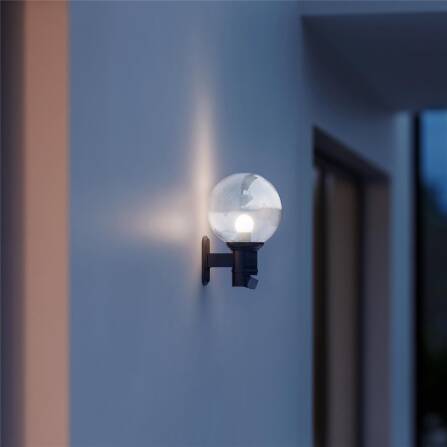 Lampada da esterno | L 560 S | Nera | Sensore