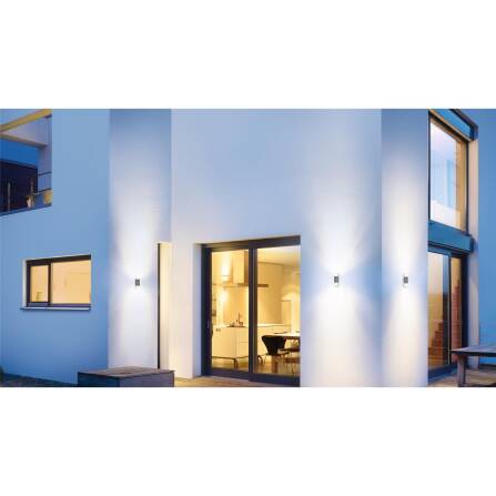 LED Außenleuchte | L 910 S | Silber | Sensor