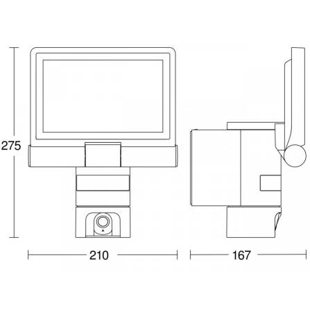 LED-Strahler | XLED CAM1 S | Anthrazit | Sensor