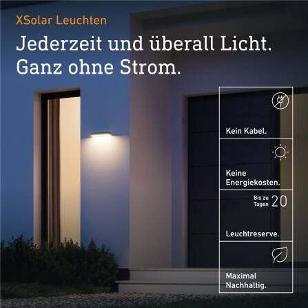 Solarleuchte | XSolar SOL-O | Anthrazit