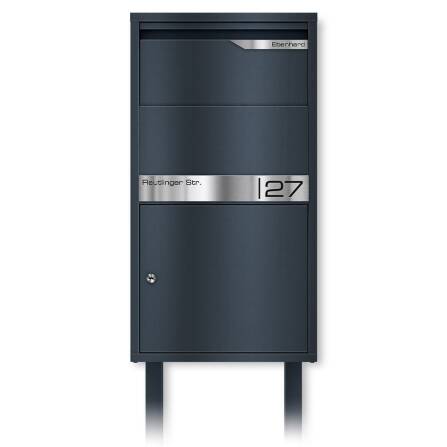 Metzler Paketbox freistehend mit Ständer | Anthrazit...